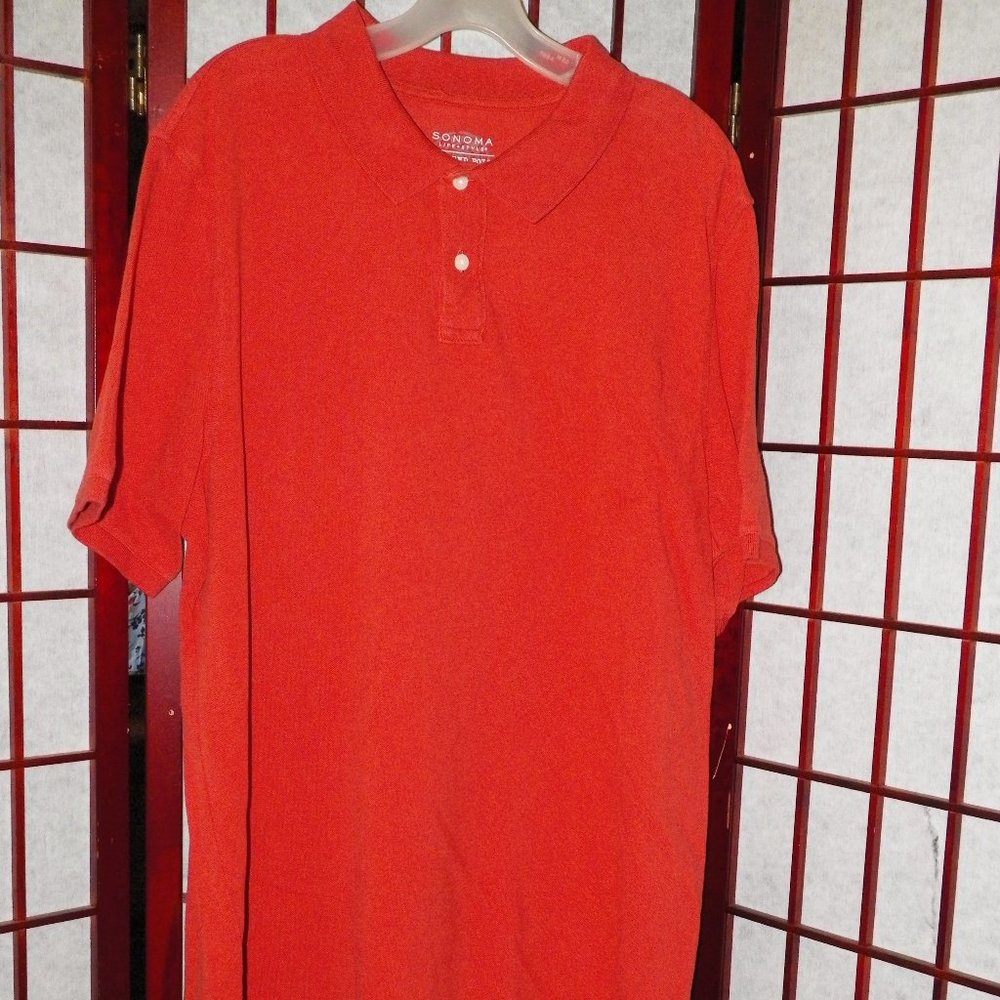 Sonoma Weekend Orange Polo Shirt